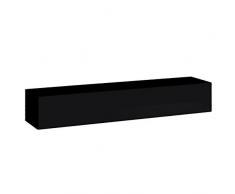 Paris Prix - Banc TV Mural Design Switch 180cm Noir