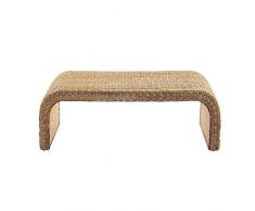 FFF8 Table Basse Baie vitrée Table dordinateur Arrondie Tatami Table Basse Simple Table créative Salon Table à thé Moderne Balcon Table Basse en rotin (Color : Wood Color, Size : 60 * 45 * 30CM)