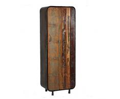 Tousmesmeubles Bonnetière 1 Porte - BRIC - L 60 x l 45 x H 170 - Neuf