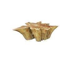 Table Basse 100 cm en Racine de Teck -Meuble Style Exotique,Cosy Naturel, Chalet Chic -Teak 04