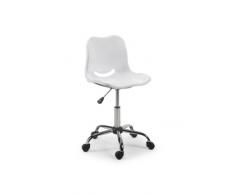 Julian Bowen Chaise de bureau pivotante Blanc