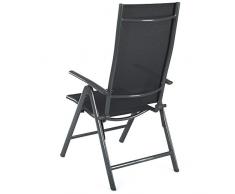 Ultranatura 20000000001A Gamme Korfu Basic Fauteuil Pliant Aluminium Anthracite 50 x 50 x 108.5 cm