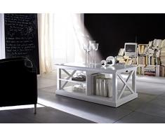 Nova Solo Table Basse avec Rangement, Acajou, 120x70x50 cm