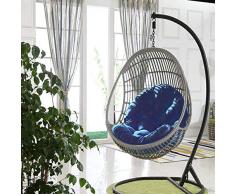 Zhuowei Balançoire Suspendue Panier Siège Thicken, Fauteuil Suspendu Pad Suspendu Coussin de Chaise Non-Slip Souple Balancelle Coussin Thicken Hanging Egg Chair Hanging Pads Coussin,3