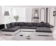 Bestmobilier - Belmont - Canapé dangle panoramique XXL en U - Gauche