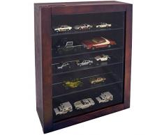 WATSONS Collection - Vitrine Collectionneur Murale 4 etageres - Finition Acajou