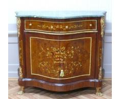 Buffet baroque style antique commode vert plateau en marbre Louis XV MoBa0149Gn