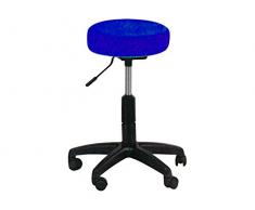 GiMa 45210 Tabouret Plastique Skay réglable, noir