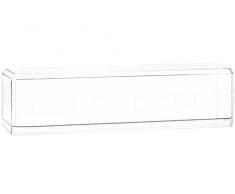 Pioneer Plastics - vitrine de Voitures Miniatures, Acrylique, de Bonne qualité, échelle 1/64, avec Pad adhésif 3M, très Long, avec Base réflecteur