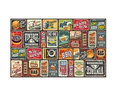 Sticker Adhésif de Décoration pour Table Basse IKEA Modèle Lack - Vintage - Dimensions 90 x 55 cm