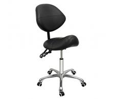 Grace & Grace Tabouret de selle professionnel hydraulique rotatif confortable ergonomique avec teneur en métal Heavy Duty