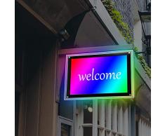 A3/A4 Affiche Lumineuse LED Panneau dAffichage en Acrylique pour Vitrine (A4)