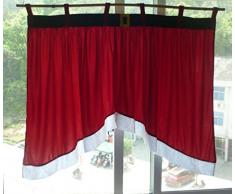Rideaux Salon Design Moderne Kolylong Accueil Porte Fenêtre Drapé Panneau de Noël Rideau décoratif (92*160*77cm, C)