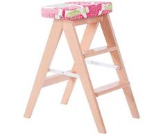 Walker par échelle pliante Tabouret/escabeau, une éponge descalier en bois siège de tabouret de bar rouge chaise gonflable outils de jardinage,Brown