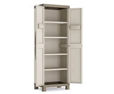 KIS | Armoire Haute EXCELLENCE, Sable/Terre, Cabinets, 65x45x182 cm