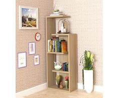 ZENGAI Bois Étagère Stratifiés Porte-fleurs Râteliers D'angle Vitrine Plantes En Pot Présentoir, 5 Couleurs, 48,6 Pouces De Hauteur (Couleur : A, taille : 48*132.5cm)