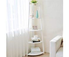 Win&Facator Meuble de Cuisine en Bois Massif avec Cadre dangle pour Chambre à Coucher, vitrine, bibliothèque, Sol, étagère pour Fleurs, armoires de Cuisine et placards à Couverts (Couleur : Marron)