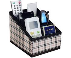 DJSSH Boîtes à Bijoux PU Cuir Bureau Papeterie Support de téléphone Mobile, Table Basse Salon cosmétique Télécommande boîte de Rangement DJSSH