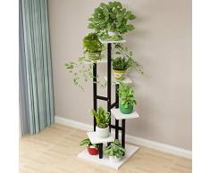 TPJJ Bois Escalier-Style Etagères De Plantes, Multifonctionnel Prise De Pot De Fleur Étagère De Fleur pour Terrasse Indoor-e