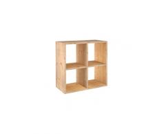 Europe & Nature etagere 2x2 Cubes, Bois, 70.8 x 33 x 70.8 cm