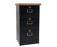 LORIGINALE DECO Meuble Colonne Armoire Semainier Industriel Métal 63 cm x 45 cm