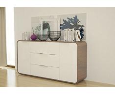 IDEAKIT 21600822 Cobra Enfilade Mélamine Blanc 160 x 40 x 82 cm