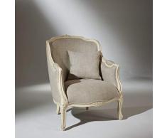 Robin des bois - Fauteuil Bergère, Victor, Lin, Patine Ivoire