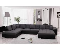 Bestmobilier - Belmont - Canapé dangle panoramique XXL en U - Gauche