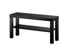 Bibliothèque DD-Étagère, Meuble-Meuble TV en Bois, Meuble Rangement Moderne, Meuble Rangement Multifonctions, Meuble Rangement Ouvert, Facile À Nettoyer, for Salon, Hall, Banc Long (Color : Black)