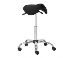 Amoiu Tabouret Reglable Ergonomique Tabouret de Bureau à roulettes Tabouret Assis Debout Hauteur réglable