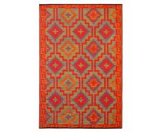 Fab Hab - Lhasa - Orange & Violet Intérieur Extérieur/tapis (150cm x 240cm)
