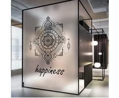 YFXGSTLI Fenêtre Film Maroc Modren Verre Film Fenêtre Autocollant Transparent Opaque Décor pour La Maison Salon Décoration Givré Fenêtre Film 60 * 90 Cm