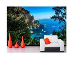 Fyyanm Papel De Parede Côte DItalie Yacht Sailing Nature Fonds DÉcran, Chambre DHôtel Bar Restaurant Salon Canapé Tv Mur Chambre 3D Murales