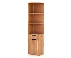 Nan Liang Locker Bibliothèque Bibliothèque Coin Cabinet Locker Salon Vitrine d'angle Triangle Cabinet Simple Sol Meuble étagères, Feuille érable, 30 cm