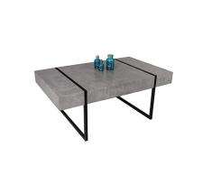 Capsull Design Table Basse Oslo Bois béton - Gris