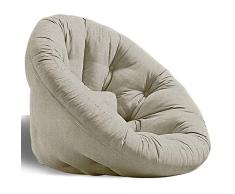 mds NIDO Nest, Fauteuil futon Convertible pour Ados : Douillet, Pratique, et Confortable - 914 - Lin