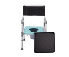 MyAou-commode Vieille Chaise de Cuvette des Toilettes Patient dâge Moyen Mobile Chaise daisance Pliante Portable