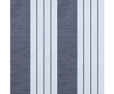 Top Finel Lot de 2 Rideaux Voilages Motif Rayures Lignes Géométriques à Oeillets 140x220cm pour Salon Chambre Gris