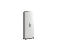 Keter Tidy Armoire Haute, Gris foncé/Gris Clair, 68 x 39 x 182 cm
