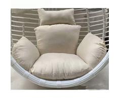 CHHD Swing Basket Cushion Pads, Furniture Outdoor Patio Wicker Basket Hanging Chair Swing Chair Tear Drop Egg Chair Cushion (Color: Blue) (NO Chair)