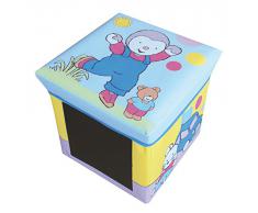 FUN HOUSE - 712188 - Ameublement Et Décoration - Tchoupi - Tabouret Rangement Ardoise