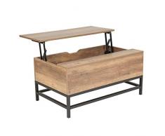 Wonderhome Table Basse en Bois avec Table de Levage avec tiroir de Rangement pour Salon et Bureau