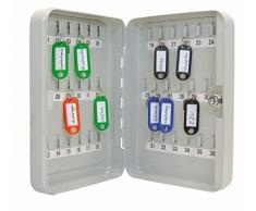 Wedo 10253637X Armoire à clés pour 36 clés 18 x 6 x 25 cm Gris lumière