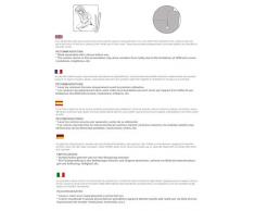 JM Textil electrónica Rey® Fauteuil à Oreilles Air Taille Standard en Couleur Rouge