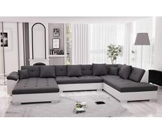 Bestmobilier - Belmont - Canapé dangle panoramique XXL en U - Droit