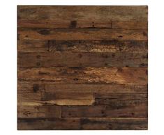 junhaofu Tables Consoles Tables Basses Table Basse Opium Bois de Traverse et Acier 80 x 78 x 35 cm