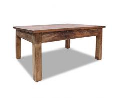 Festnight Table Basse Vintage en Bois de Récupération Massif 98 x 73 x 45 cm