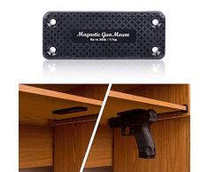 SHIYM-Holder, 1X 17KG Porte-Pistolet magnétique Holster Aimant Pistolet Fusil Concealed Voiture Accueil Safe Outil sous la Table de Chevet Cadre Charge de Chasse Coffre-Fort