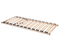 ACAZA Sommier à Lattes Optima 90x200 cm Cadre 1 Personne 24 Lattes en Hêtre Stratifié. Confortable et Solide