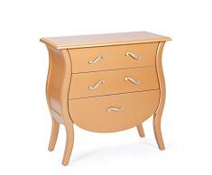 Paris Prix - Commode Baroque 3 Tiroirs Vivaldi 70cm Or